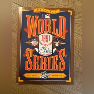 1991 World Series Souvenir Scorebook